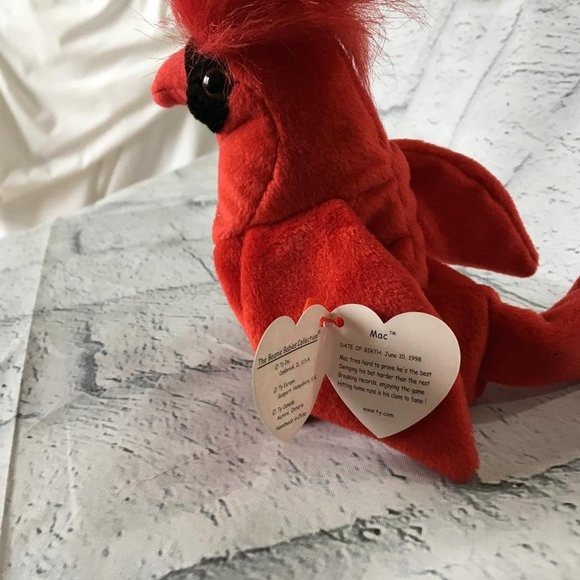 Mac Cardinal Red Ty Beanie Babie Collection DM28 - Picture 4 of 13